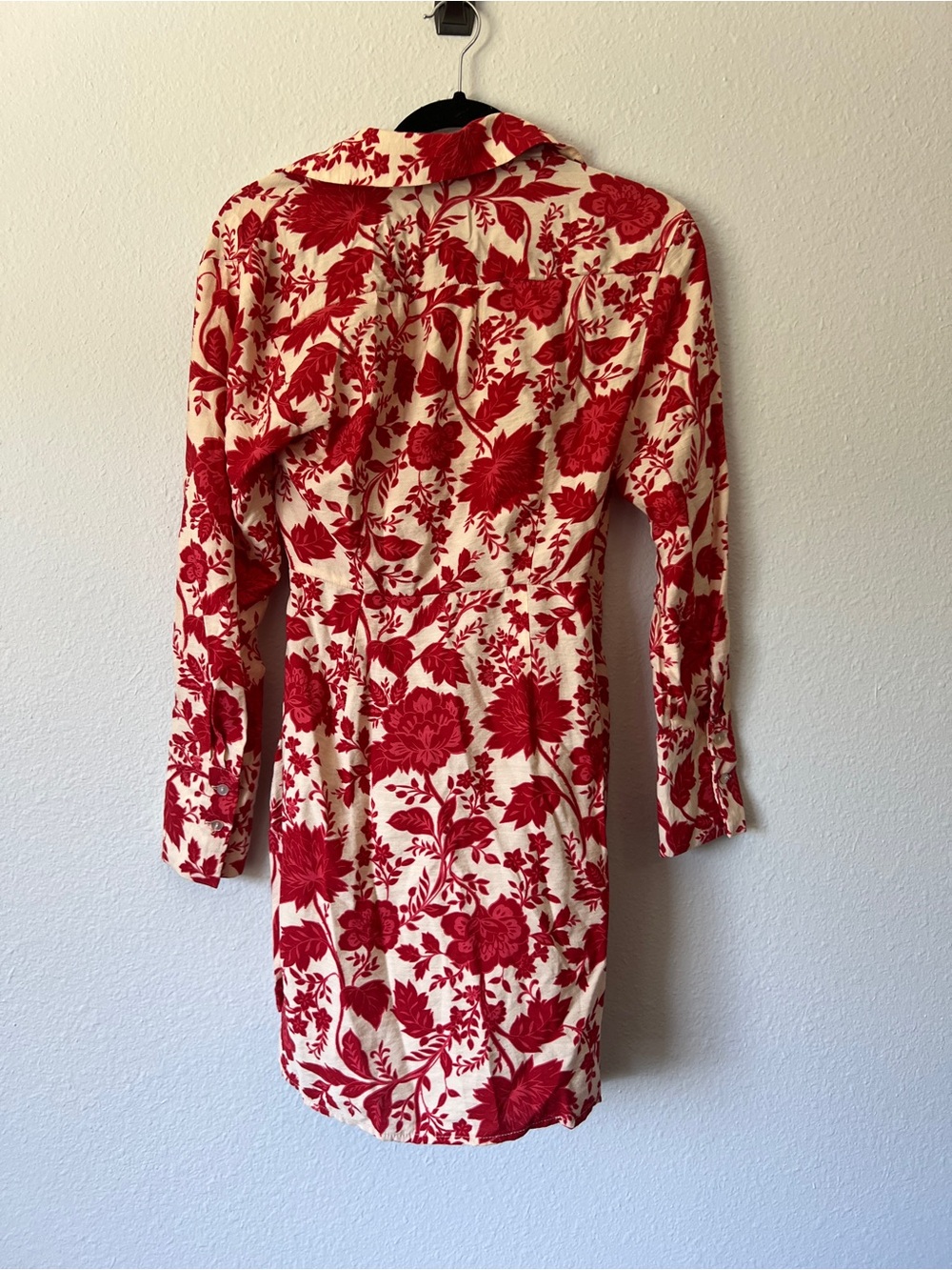 Mango MNG Floral Wrap Collared Dress- Size 2 - Picture 3 of 3